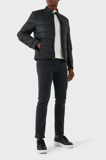 Boss Regular Fit Dik Yaka Şişme Erkek Mont 50522217 001 SİYAH - 3