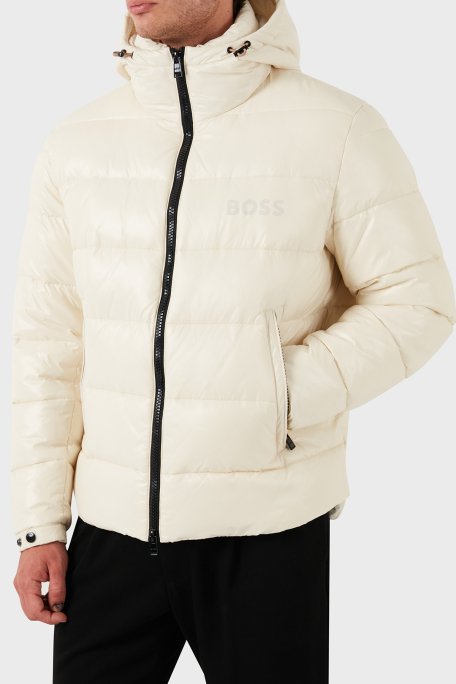 Boss Regular Fit Kapitoneli Şişme Erkek Mont 50520200 131 EKRU - 1