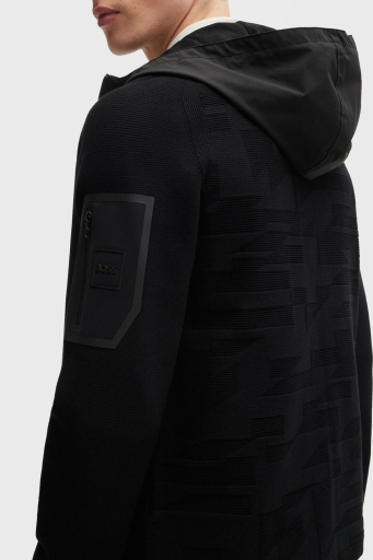 Boss Regular Fit Kapüşonlu Erkek Mont 50517091 001 SİYAH - 11