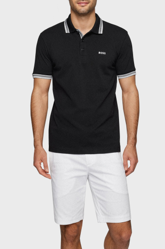 Boss Pamuklu Regular Fit Erkek Polo Yaka T Shirt 50469055 001 SİYAH - 6