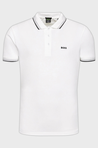 Boss Pamuklu Regular Fit Erkek Polo Yaka T Shirt 50469055 100 BEYAZ - 10