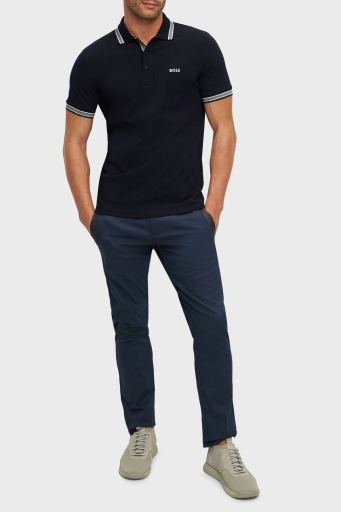 Boss Pamuklu Regular Fit Erkek Polo Yaka T Shirt 50469055 402 LACİVERT - 8