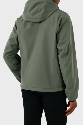Boss Regular Fit Su Geçirmez Çıkarılabilir Kapüşonlu Soft Shel Erkek Mont 50515100 056 HAKİ - 9