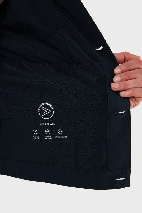 Boss Relaxed Fit Uzun Kollu Cepli Düğmeli Erkek Ceket 50538639 404 LACİVERT - 6
