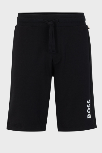 Boss Şeritli Logolu Regular Fit Cepli Büzgülü Erkek Short 50491511 001 SİYAH - 5
