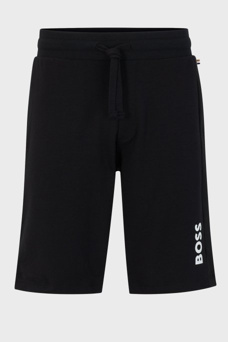 Boss Şeritli Logolu Regular Fit Cepli Büzgülü Erkek Short 50491511 001 SİYAH - 5