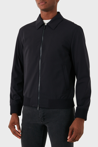 Boss Slim Fit Çift Fermuarlı Erkek Ceket 50521580 001 SİYAH - 1