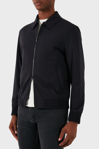 Boss Slim Fit Çift Fermuarlı Erkek Ceket 50521580 001 SİYAH - 5