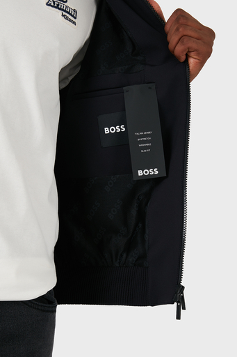 Boss Slim Fit Çift Fermuarlı Erkek Ceket 50521580 001 SİYAH - 6