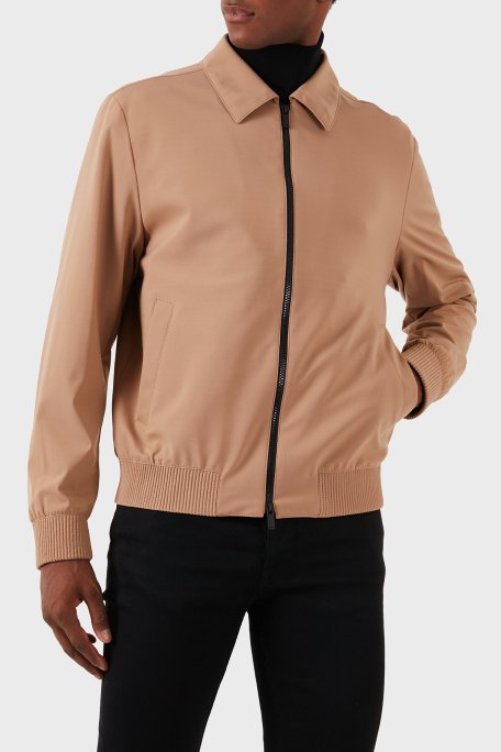Boss Slim Fit Çift Fermuarlı Erkek Ceket 50521580 282 CAMEL - 4