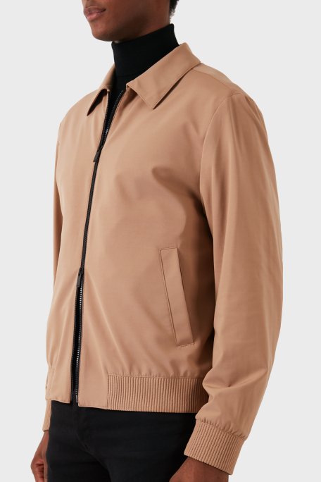 Boss Slim Fit Çift Fermuarlı Erkek Ceket 50521580 282 CAMEL - 5