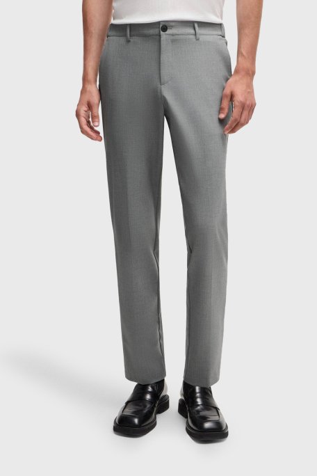 Boss Slim Fit Esnek Erkek Pantolon 50521051 041 GRİ - 1