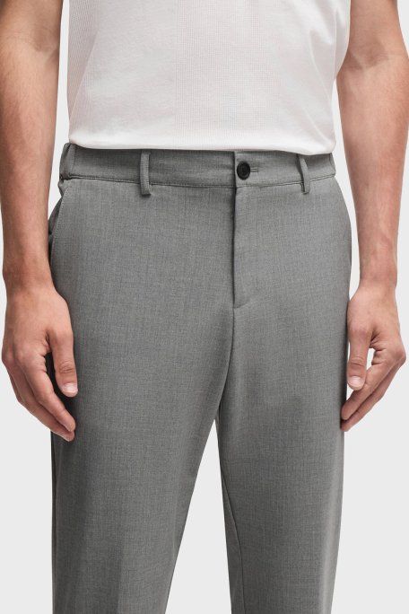 Boss Slim Fit Esnek Erkek Pantolon 50521051 041 GRİ - 4