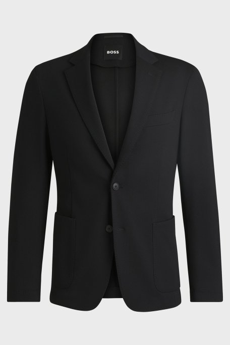 Boss Slim Fit Mono Yaka Klasik Erkek Ceket 50535083 001 SİYAH - 6