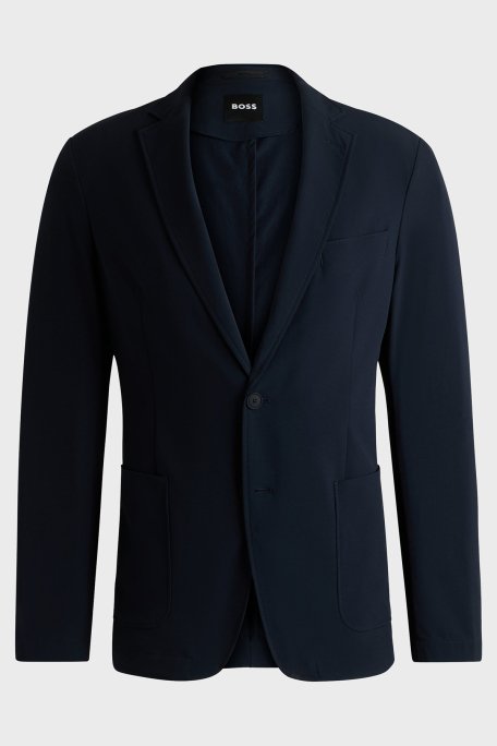 Boss Softshell Kumaş Slim Fit Mono Yaka Klasik Erkek Ceket 50538635 404 LACİVERT - 6