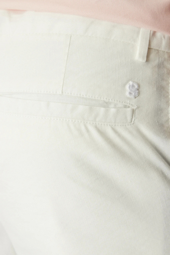 Boss Streç Keten Karışımlı Regular Fit Normal Bel Erkek Short 50538016 100 BEYAZ - 5