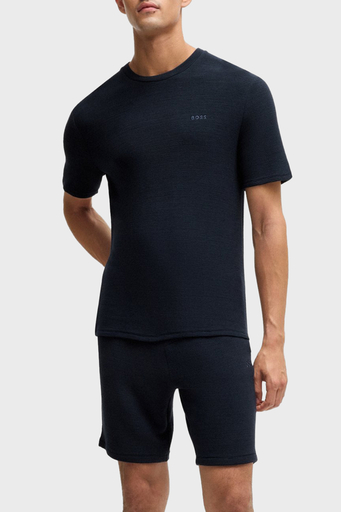 Boss Streç Modal Regular Fit Bisiklet Yaka Erkek T Shirt 50527377 403 LACİVERT - 3