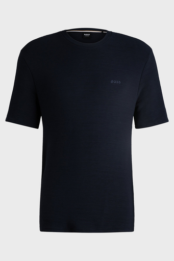 Boss Streç Modal Regular Fit Bisiklet Yaka Erkek T Shirt 50527377 403 LACİVERT - 5