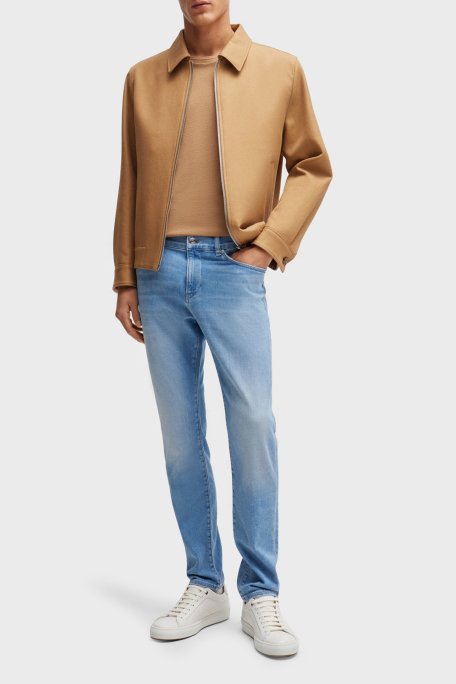 Boss Streç Normal Bel Slim Fit Jeans Erkek Kot Pantolon 50521001 453 MAVİ - 2