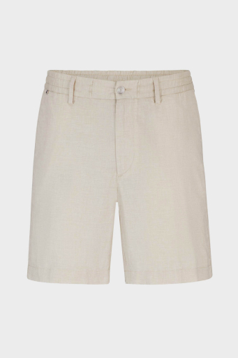 Boss Streç Pamuk Keten Karışımlı Regular Fit Erkek Short 50512555 276 BEJ - 11