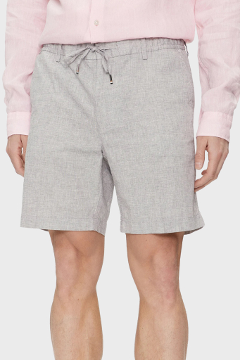 Boss Streç Pamuk Keten Karışımlı Regular Fit Erkek Short 50512555 404 LACİVERT - 7