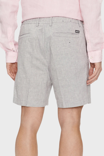 Boss Streç Pamuk Keten Karışımlı Regular Fit Erkek Short 50512555 404 LACİVERT - 9