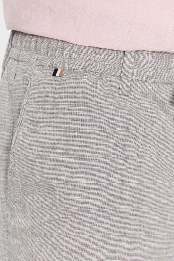Boss Streç Pamuk Keten Karışımlı Regular Fit Erkek Short 50512555 404 LACİVERT - 11