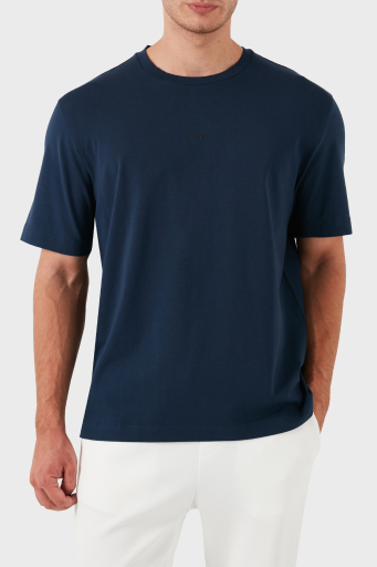 Boss Streç Pamuklu Bisiklet Yaka Erkek T Shirt 50473278 464 LACİVERT-LİLA - 4