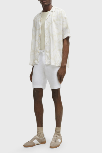 Boss Streç Pamuklu Cepli Slim Fit Erkek Short 50512524 100 BEYAZ - 8
