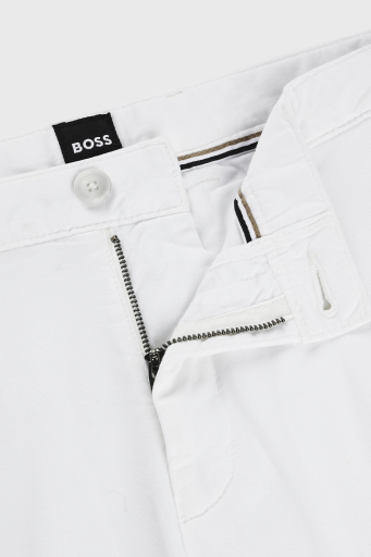 Boss Streç Pamuklu Cepli Slim Fit Erkek Short 50512524 100 BEYAZ - 12