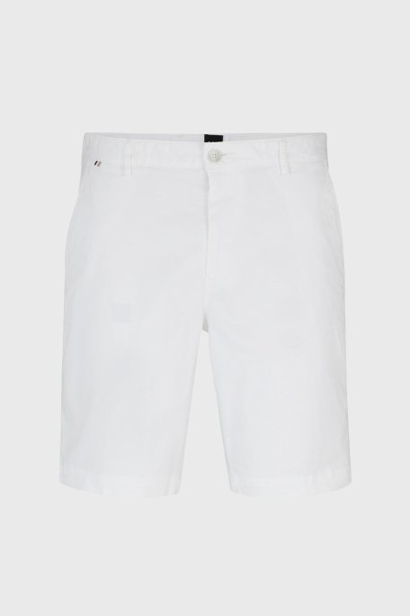 Boss Streç Pamuklu Cepli Slim Fit Erkek Short 50512524 100 BEYAZ - 5