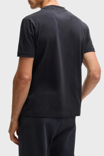 Boss Streç Pamuklu Regular Fit Büyük Logolu Erkek T Shirt 50535170 402 LACİVERT - 2