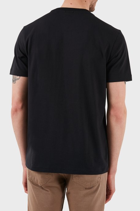 Boss Streç Pamuklu Regular Fit Büyük Logolu Erkek T Shirt 50535170 402 LACİVERT - 2