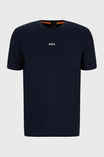 Boss Streç Pamuklu Relaxed Fit Bisiklet Yaka Erkek T Shirt 50473278 404 LACİVERT - 10