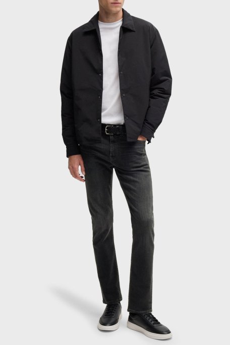 Boss Streç Pamuklu Skinny Fit Normal Bel Dar Paça Jeans Erkek Kot Pantolon 50532605 005 SİYAH - 1