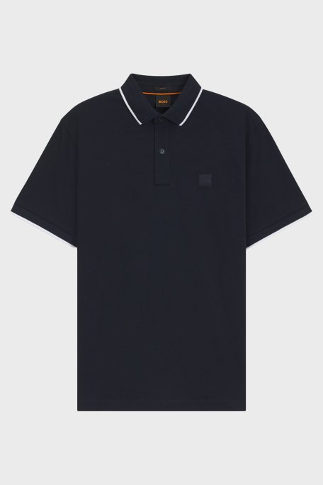 Boss Streç Pamuklu Slim Fit Düğmeli Erkek Polo Yaka T Shirt 50507699 404 LACİVERT - 10
