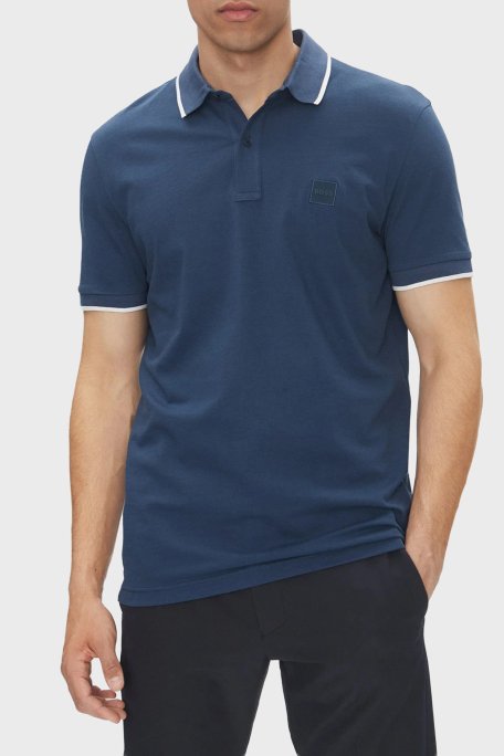 Boss Streç Pamuklu Slim Fit Düğmeli Erkek Polo Yaka T Shirt 50507699 466 LACİVERT - 6