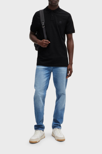 Boss Streç Pamuklu Slim Fit Düğmeli Erkek Polo Yaka T Shirt 50507803 001 SİYAH - 7