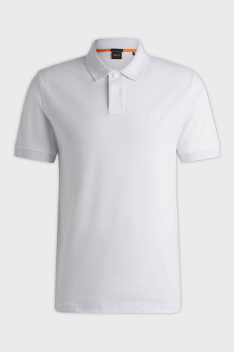 Boss Streç Pamuklu Slim Fit Düğmeli Erkek Polo Yaka T Shirt 50507803 100 BEYAZ - 10