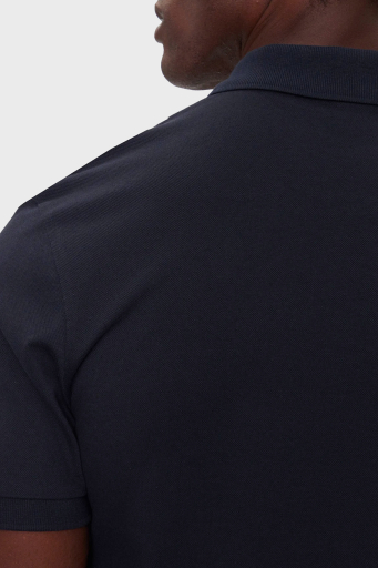 Boss Streç Pamuklu Slim Fit Düğmeli Erkek Polo Yaka T Shirt 50507803 404 LACİVERT - 5