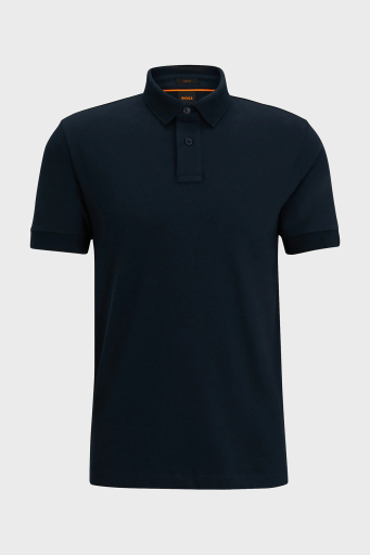 Boss Streç Pamuklu Slim Fit Düğmeli Erkek Polo Yaka T Shirt 50507803 404 LACİVERT - 12