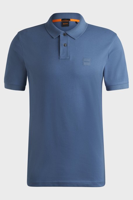 Boss Streç Pamuklu Slim Fit Düğmeli Polo Yaka Erkek T Shirt 50507803 466 LACİVERT - 10