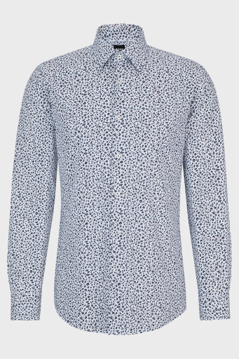 Boss Streç Pamuklu Slim Fit Erkek Gömlek 50512664 410 LACİVERT - 6