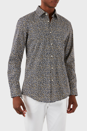 Boss Streç Pamuklu Slim Fit Erkek Gömlek 50512664 705 LACİVERT - 5