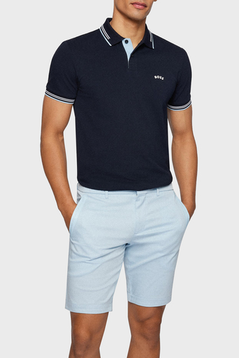 Boss Streç Pamuklu Slim Fit Erkek Polo T Shirt 50469245 408 LACİVERT - 1