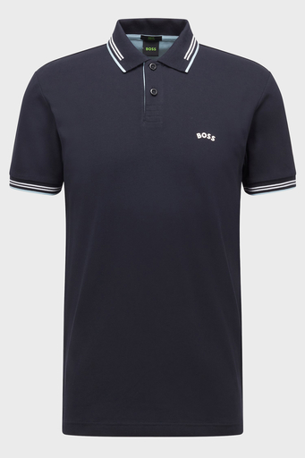 Boss Streç Pamuklu Slim Fit Erkek Polo T Shirt 50469245 408 LACİVERT - 5