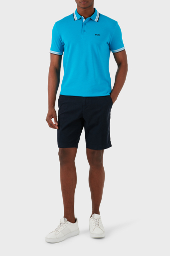Boss Streç Pamuklu Slim Fit Gabardin Erkek Short 50512524 404 LACİVERT - 8