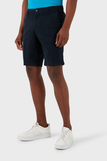 Boss Streç Pamuklu Slim Fit Gabardin Erkek Short 50512524 404 LACİVERT - 9