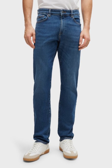 Boss Streç Pamuklu Slim Fit Jeans Erkek Kot Pantolon 50513622 437 LACİVERT - 1