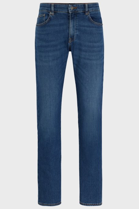 Boss Streç Pamuklu Slim Fit Jeans Erkek Kot Pantolon 50513622 437 LACİVERT - 5